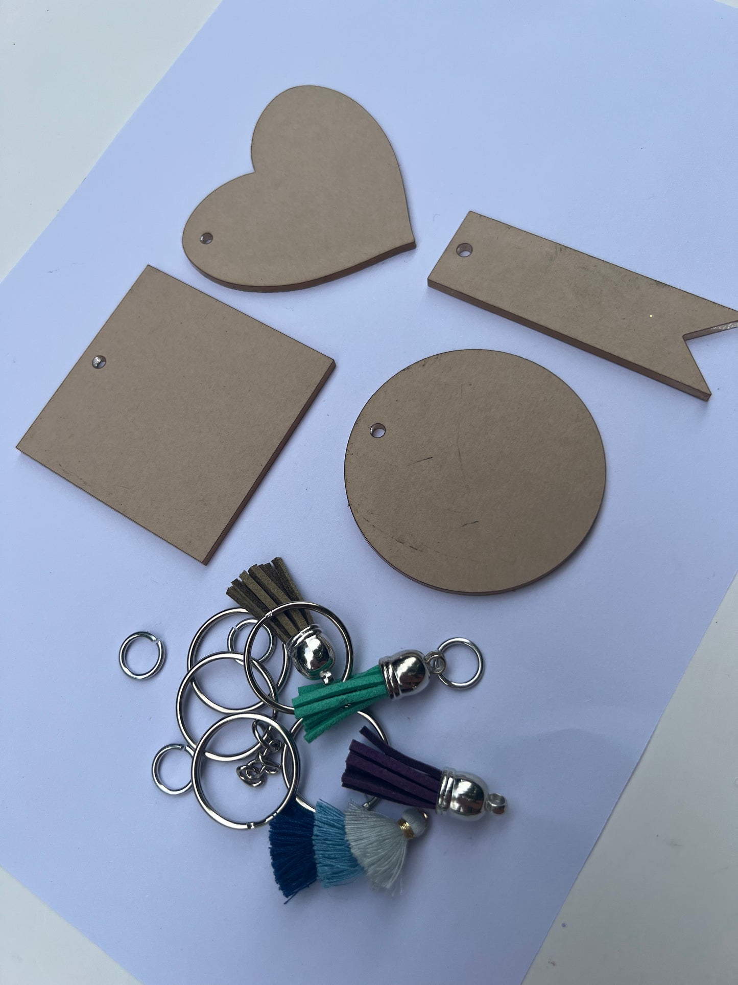 Keychain Starter Pack Acrylic blank